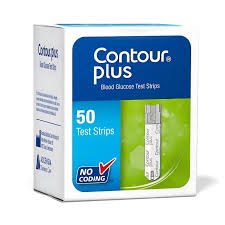 Contour Plus - 50 Blood Glucose Test Strips