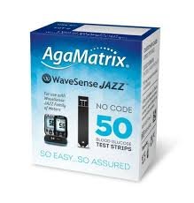 AgaMatrix WaveSense Jazz Blood Glucose - 50 Strips